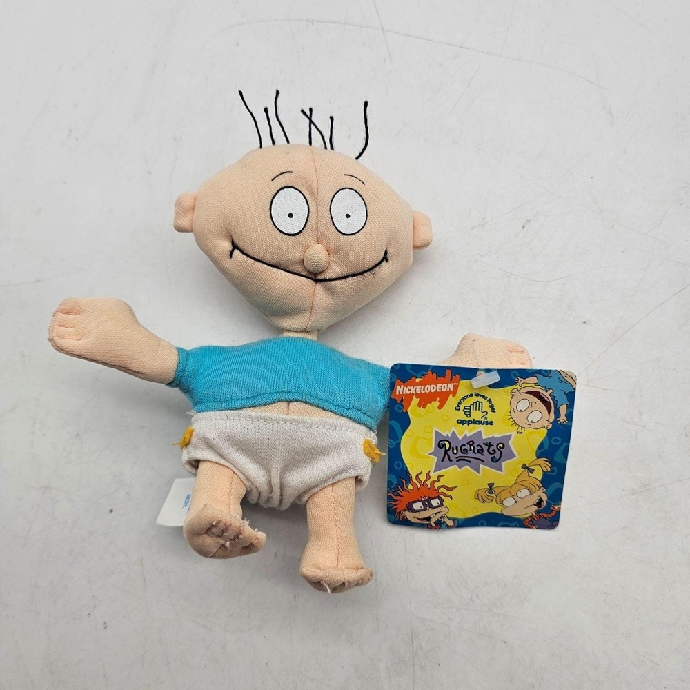 Vintage Nickelodeon Rugrats Tommy Beanbag Plush Stuffed Toy Mini 1997 Applause